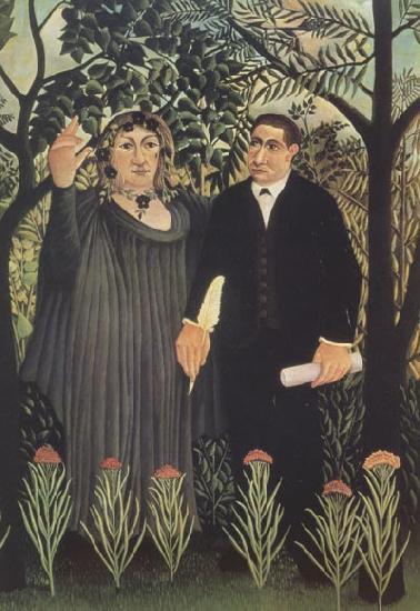 Henri Rousseau The Muse Inspiring the Poet